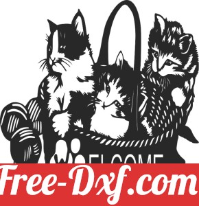 Cats Welcome in cart